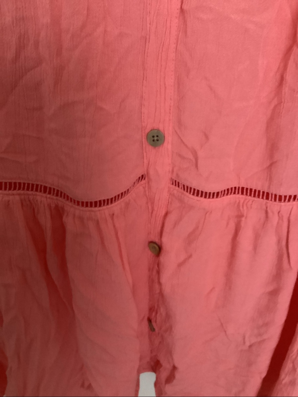 peach orange boho skirt - Picture 2 of 5